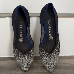 Rothy's Black and White Women's Flats